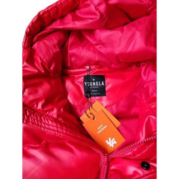YoungLA Spotlight Puffer Vest Mens Medium Red Gorpcore Streetwear Outdoors NWT - Picture 5 of 8